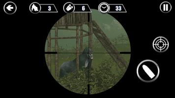 Gorilla Hunter-Jeux de chasse Affiche
