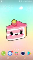 Cute food backgrounds - kawaii wallpapers تصوير الشاشة 1