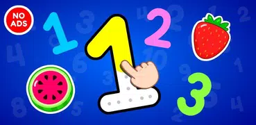 Tracing Numbers 123 & Counting Game for Kids