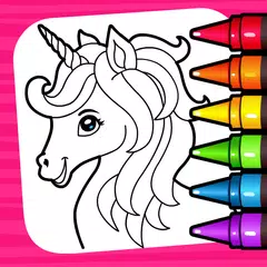 Unicorn Coloring Book & Baby Games for Girls APK Herunterladen