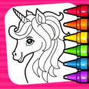 Unicorn Coloring Book & Baby Games for Girls-APK