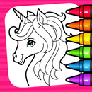 Unicorn Coloring Book & Baby Games for Girls APK