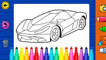 Learn Coloring & Drawing Car Games for Kids ảnh chụp màn hình 3