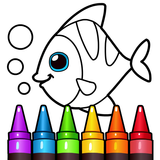 Learning & Coloring Game for Kids & Preschoolers icône