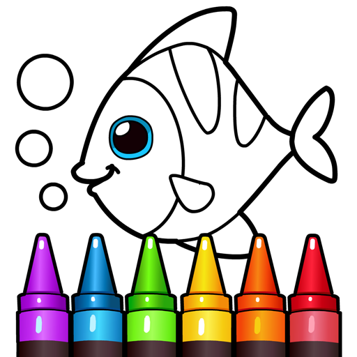 Juego de aprendizaje y colorear para niños