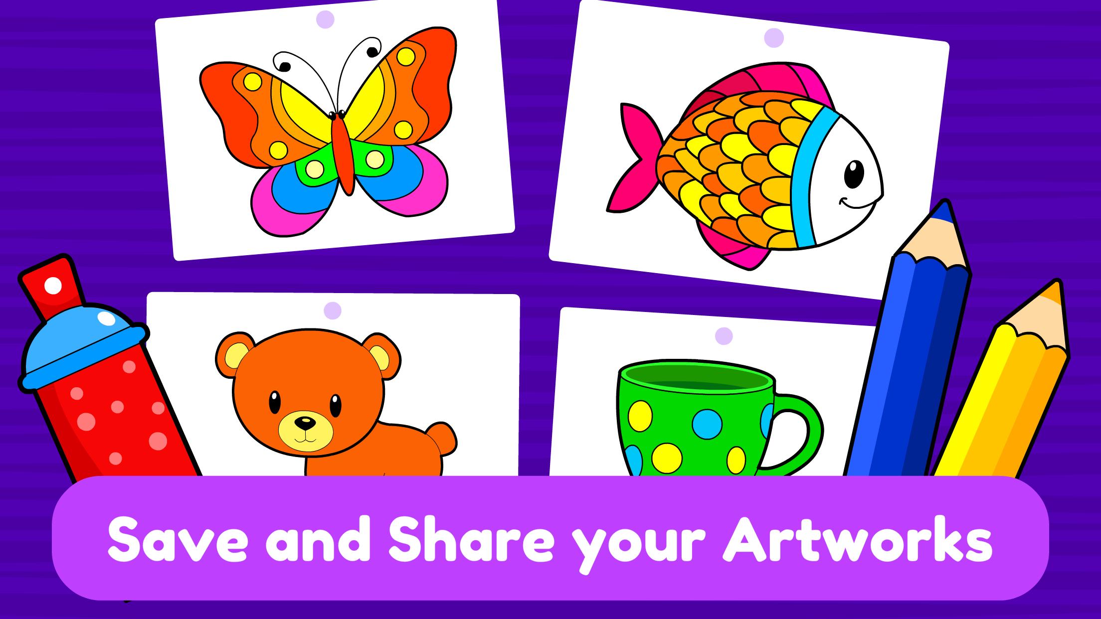 Android용 Learning & Coloring Game for Kids & Preschoolers - APK 다운로드