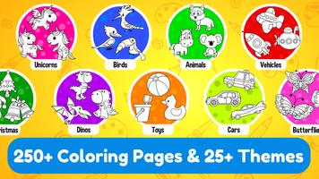 Learning & Coloring Game for Kids & Preschoolers ภาพหน้าจอ 2