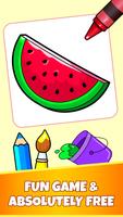 Fruits Coloring Cartaz