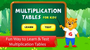 Multiplication Tables : Maths Games for Kids Affiche