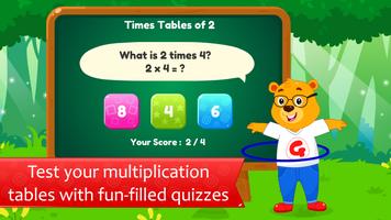 Multiplication Tables : Maths Games for Kids Ekran Görüntüsü 1