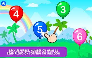 Balloon Pop : Preschool Toddlers Games for kids capture d'écran 2