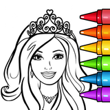 Princess Glitter Coloring Book and Girl Games أيقونة