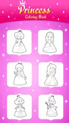 Princess Glitter Coloring Book and Girl Games APK Herunterladen