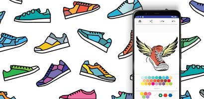 Chaussures Baskets Coloriage Affiche