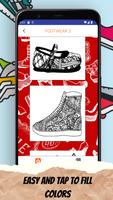 Chaussures Baskets Coloriage capture d'écran 2