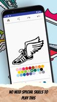 Chaussures Baskets Coloriage capture d'écran 3