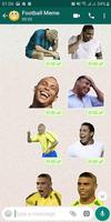 Funny Football Meme Sticker for Whatsapp ポスター