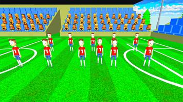 Pro Football League Soccer 3D Plakat