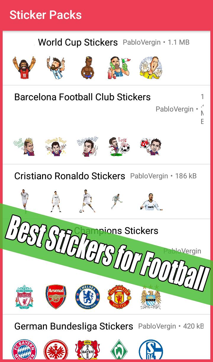 Football Stickers For Whatsapp Soccer Wastickers For Android