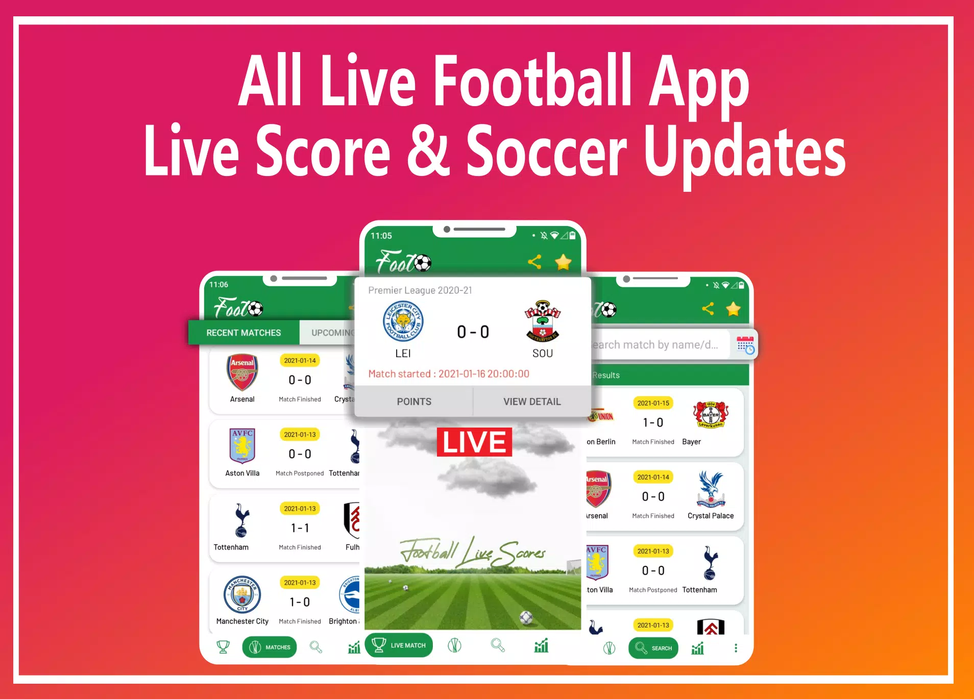 Livescore Updates in All Leagues