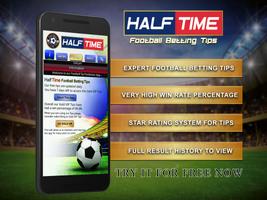Half Time football betting tip poster