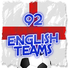 92 English Teams ไอคอน