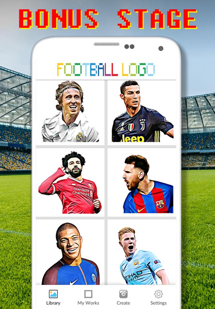 Logo De Football à Colorier Par Nombre Pixel Art Pour