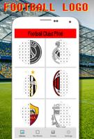 Football Logo Color By Numbers Affiche