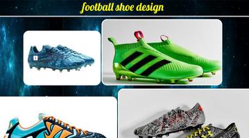 Football shoe design poster