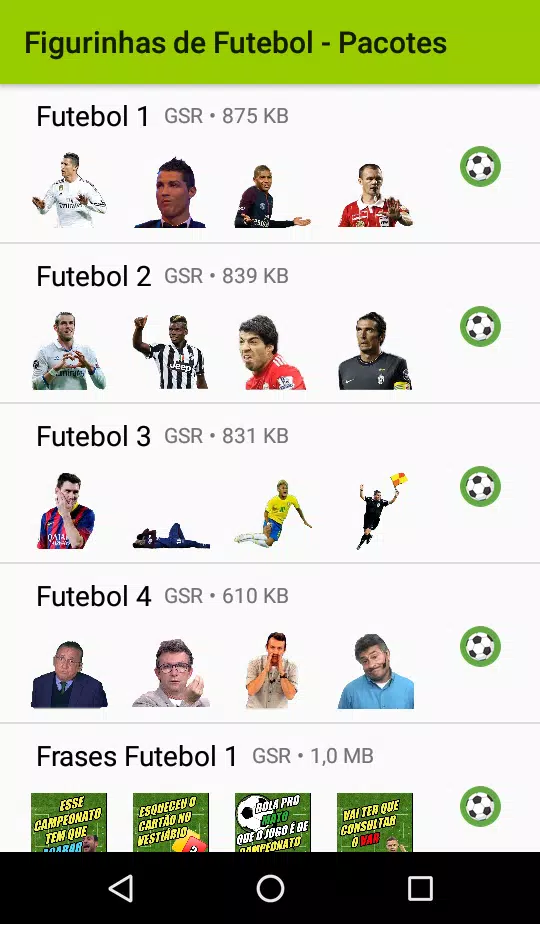 Figurinhas de Jogo de futebol — Figurinhas de esportes e competição grátis