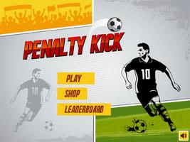 foot ball penalty kick Plakat