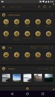 fooViewTheme - Black Golden পোস্টার