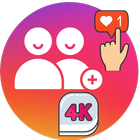 Abonnés 4K - followers et likes pour Instagram icône