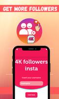 4k Followers - followers& Likes for Instagram پوسٹر