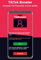 TokBooster 💖 Free Fans and Followers for Tik Tok captura de pantalla 1