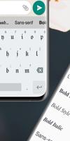 برنامه‌نما Fonts Keyboard - Fancy Text عکس از صفحه