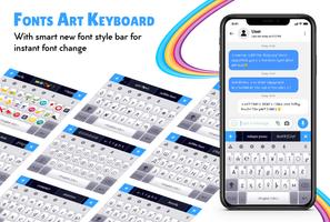Fonts Keyboard - Fancy Text Cartaz