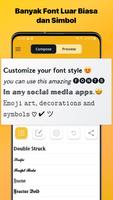 App Keyboard Pengubah Font poster