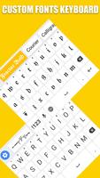 Schriftarten Tastatur & Emoji Plakat