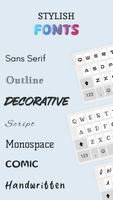Keyboard Fonts Art: نمط النص الملصق