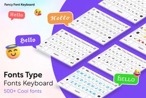 Fonts Keyboard Poster