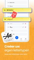 Toetsenbord lettertype Kunst screenshot 1