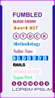 Fonts Keyboard - Stylish Text Plakat