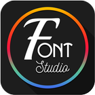 Font Studio ajouter text photo icône