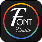 Font Studio Text zum Foto Zeichen