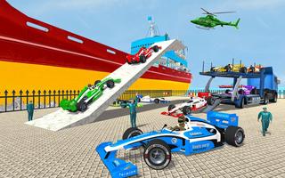 Formula Multi Car Transport : Crazy Stunt racing imagem de tela 1