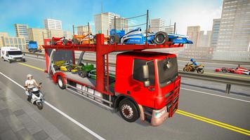 Us Police Multi level Car Transport Truck Games screenshot 3