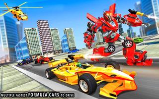 Formula Car Robot Game: Stunt Car Racing Simulator poster