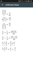 Formules Mathématiques Algèbre capture d'écran 1