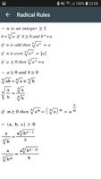 Formules Mathématiques Algèbre capture d'écran 2